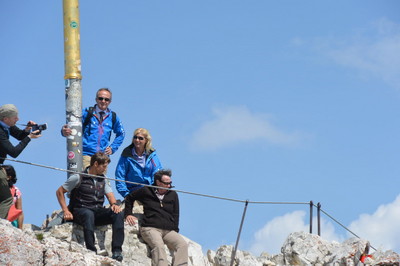Gemeinsamer Besuch der Umweltforschungsstation Schneefernerhaus mit Bundesumweltministerin Barbara Hendricks auf der Zugspitze.