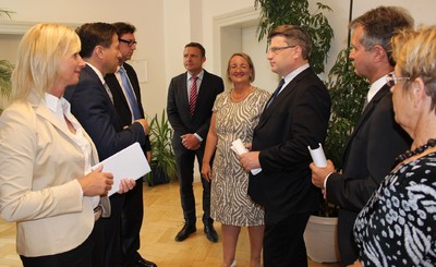 Besuch des Amtsgerichts Erding mit meinem Kollegen Justizminister Prof. Dr. Winfried Bausback.
