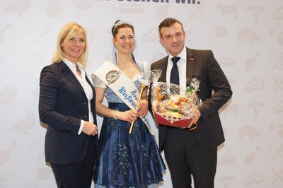 Besuch der Stände des Fleischerverbands Bayern und der Bäcker-Innung München und Landsberg im Rahmen der Internationalen Handwerksmesse 2016.
